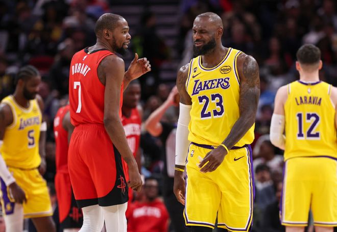 湖人vs火箭：东契奇伤情成关键，詹姆斯能否扛起